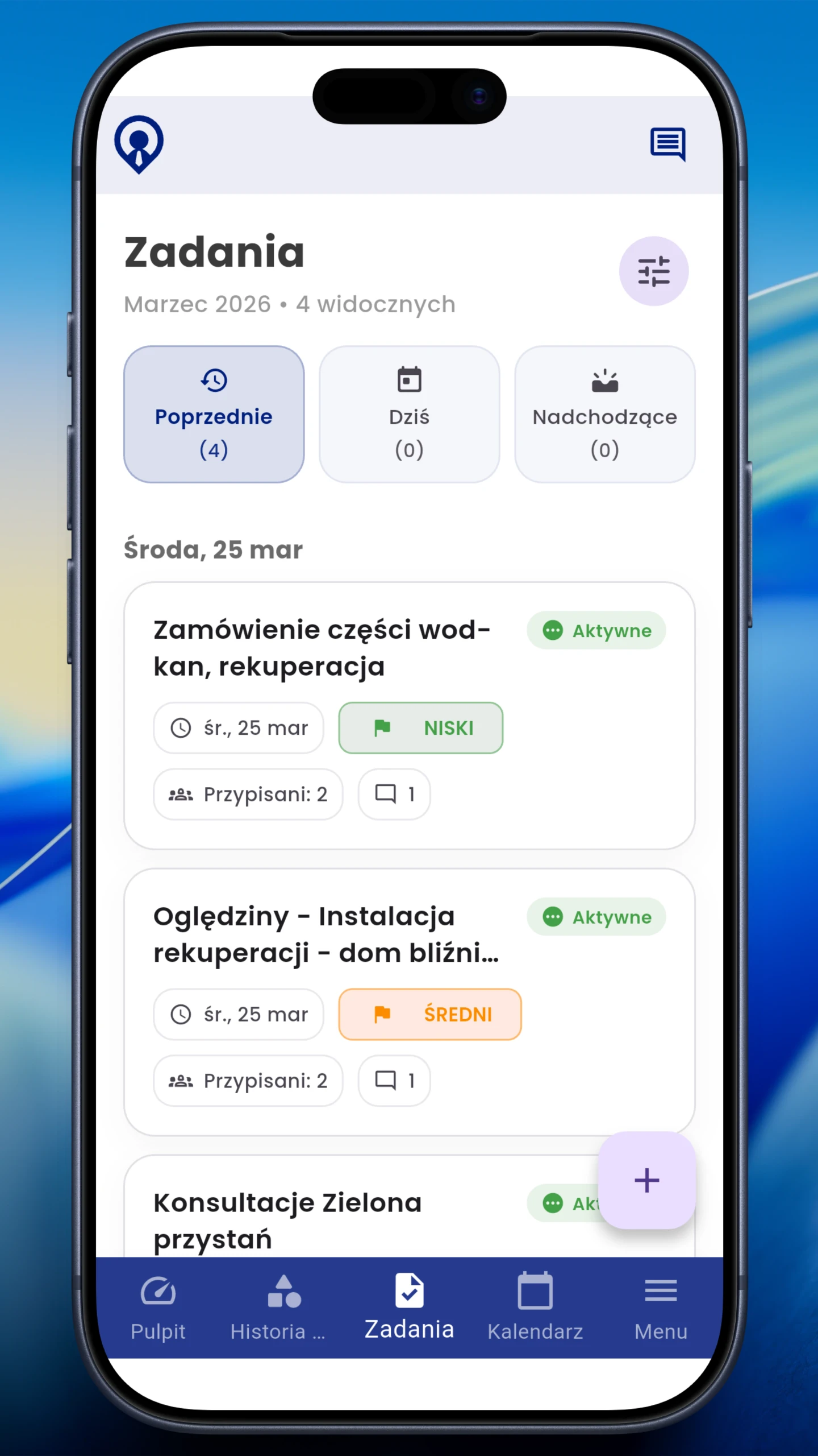 In-app tasks